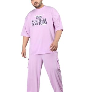 CHKOKKO Men PlusSize Casual Summer Track Suit Co-ord Sets